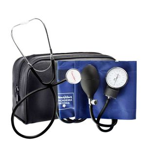 Kit Estetoscópio e Esfigmomanômetro Aneróide Premium com Fecho em Velcro