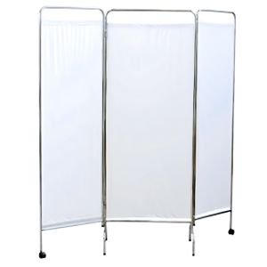 Biombo Hospitalar Triplo com Rodas Inox