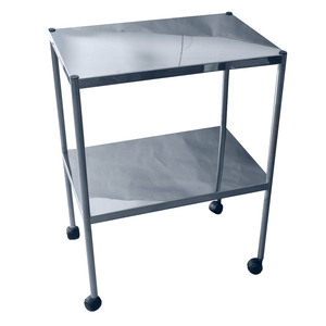 Mesa Auxiliar Hospitalar Inox com rodas 60x40x80