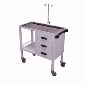 Carro de Emergência Simples com Tampo Inox