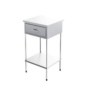 Mesa de Cabeceira e Refeição Simples Esmaltada